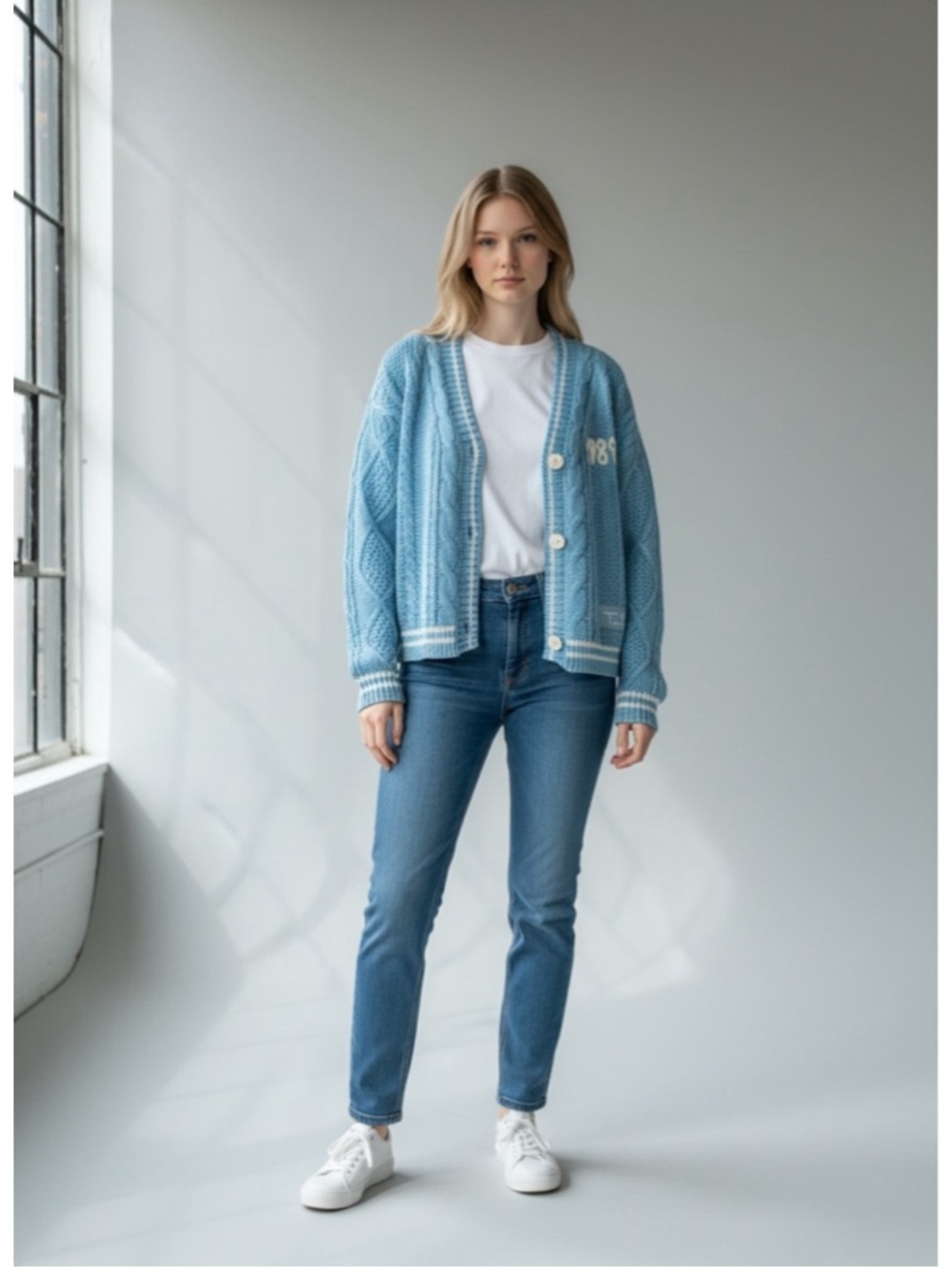 Taylor Swift Official 1989 Cardigan Seagulls-Size XS/SM